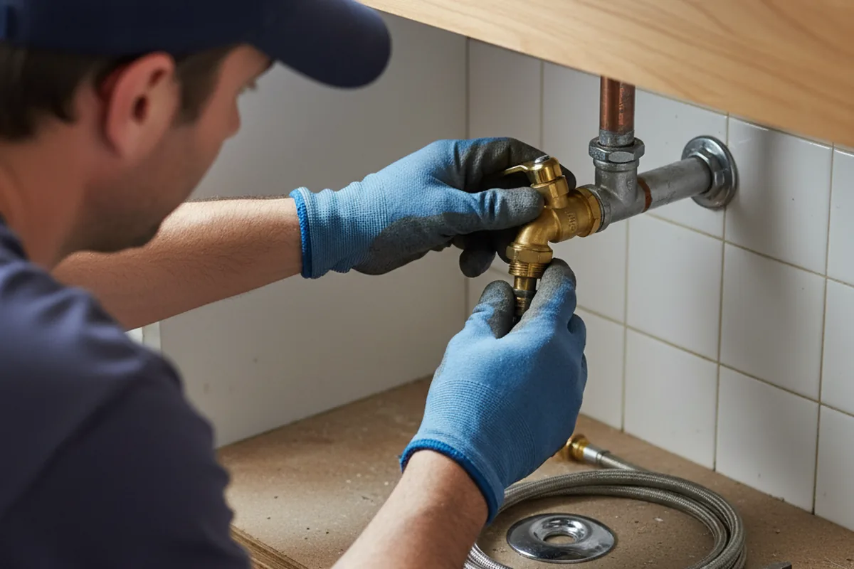 Shutoff valve and fitting work during Faucet and Fixture Repair in Pittsfield